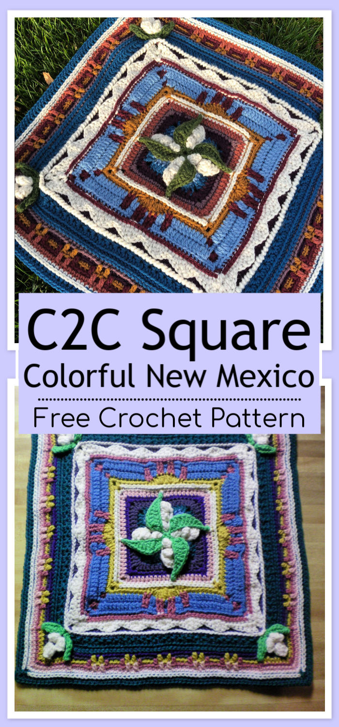 C2C Crochet New Mexico Square Free Pattern