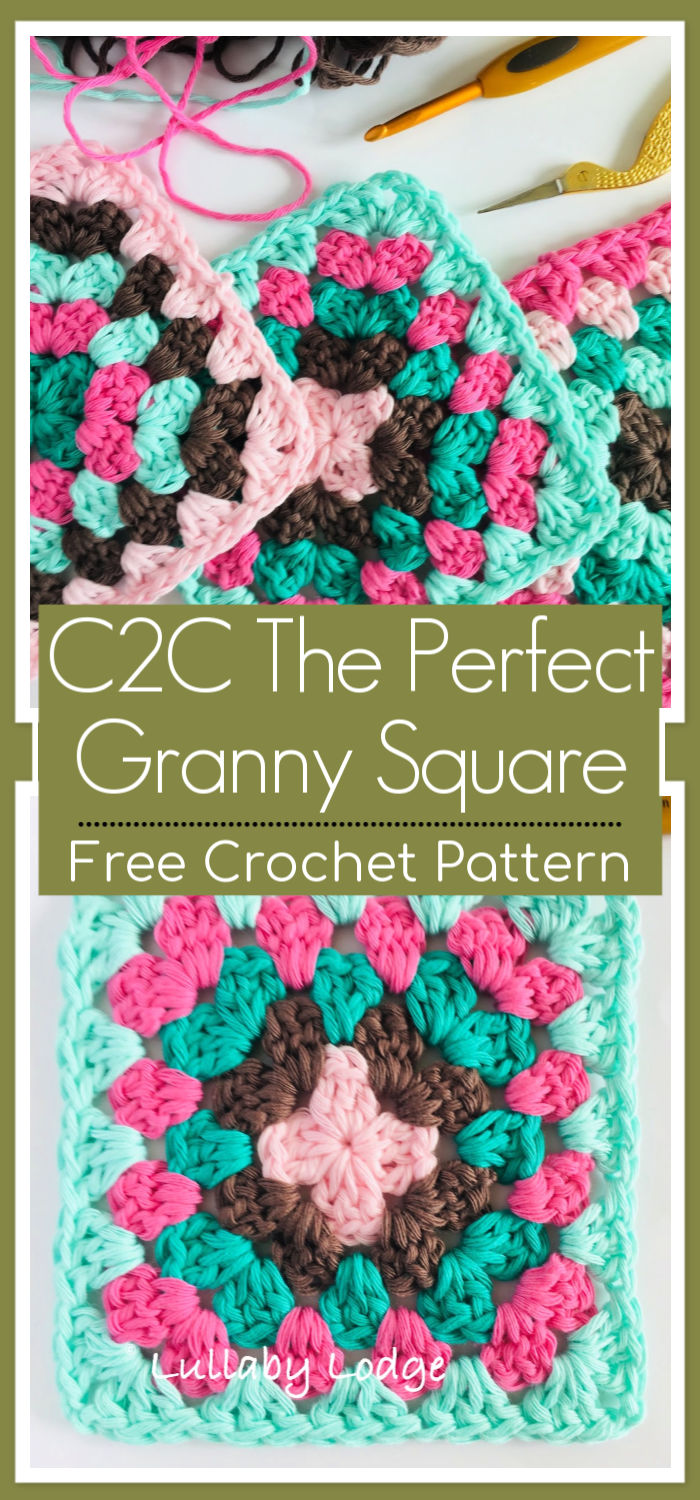 C2C Crochet The Perfect Granny Square Free Pattern