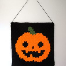 C2C Jack O Lantern Wall Hanging