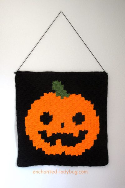 C2C Jack O Lantern Wall Hanging