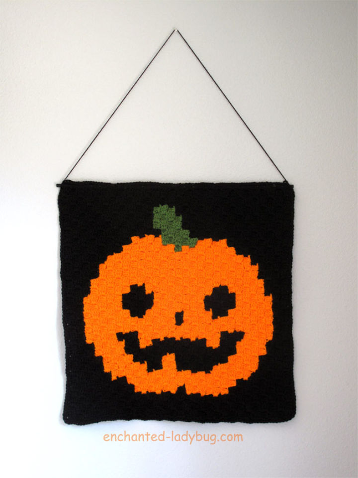 C2C Jack O Lantern Wall Hanging